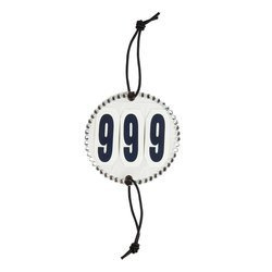 York Startnummern, 3-stellig rund mit Strasssteinchen