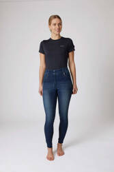 Horze Kaia Jeansreithose mit Silikonvollbesatz und Kristallen